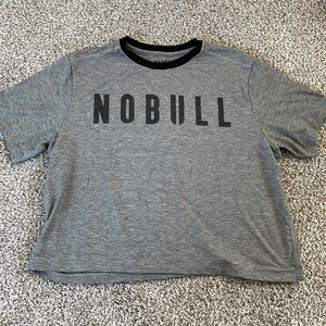NOBULL Boxy Tee, Size M, Gray and Black
